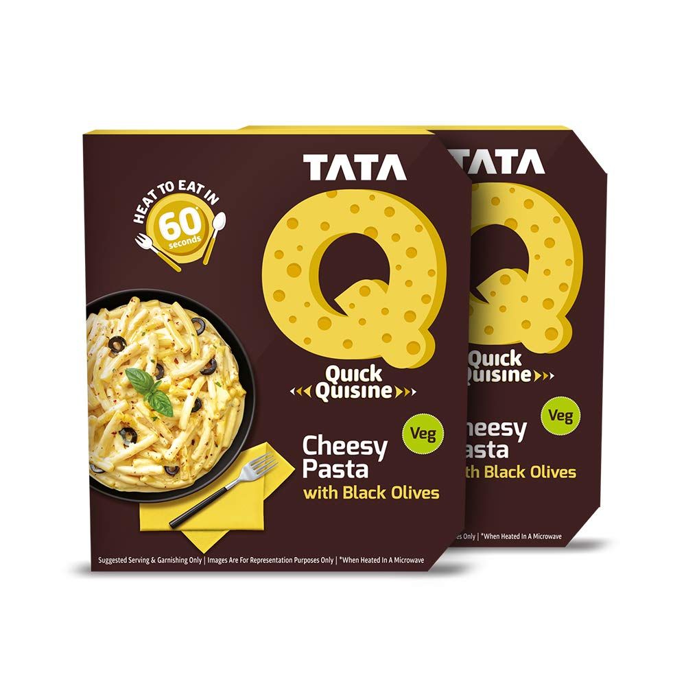 Tata Cheesy Pasta With Black Olives Image