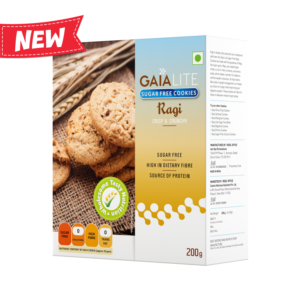 Gaia Lite Sugar Free Cookies – Ragi Image