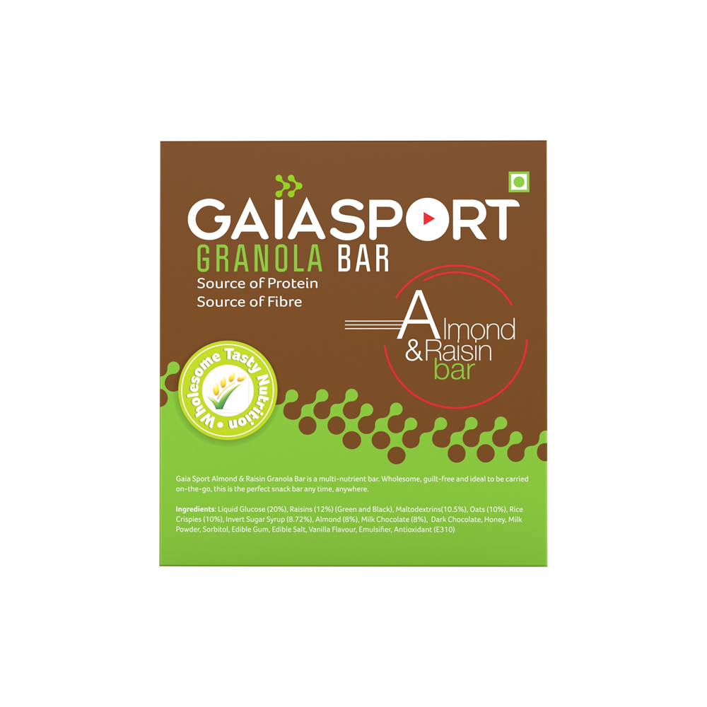 Gaia Sport Almond & Raisin Granola Bar Image
