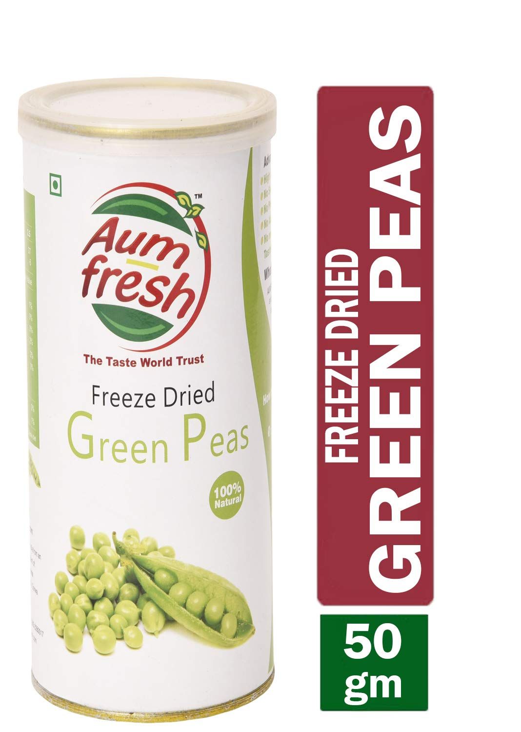 Aum Fresh Freeze Dried Green Peas Image