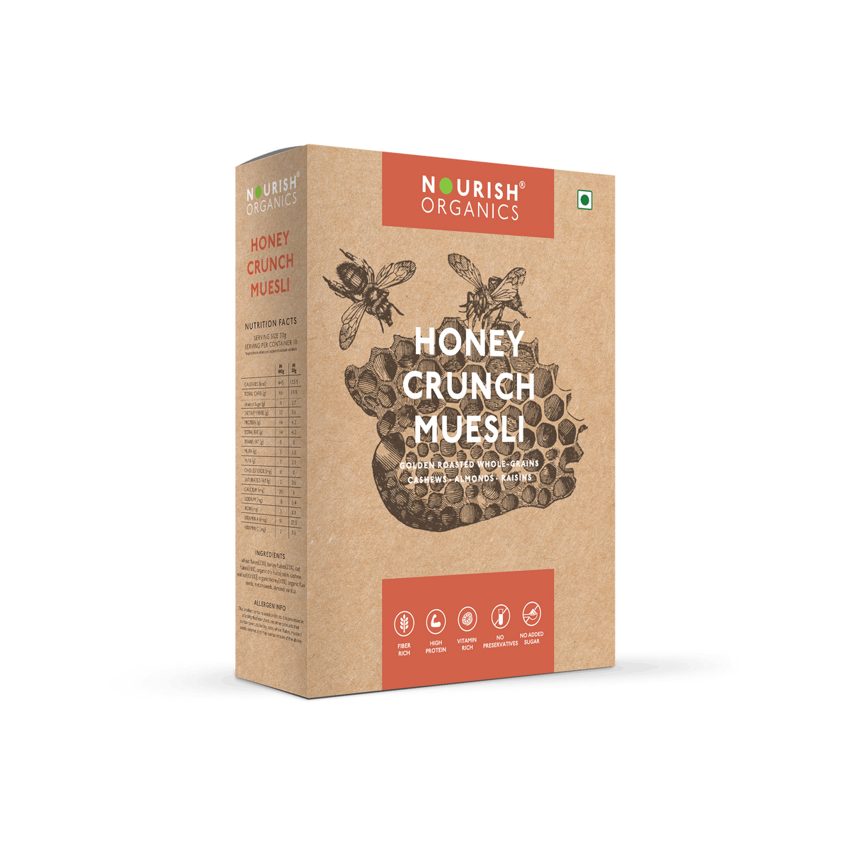 Nourish Organics Honey Crunch Muesli Image