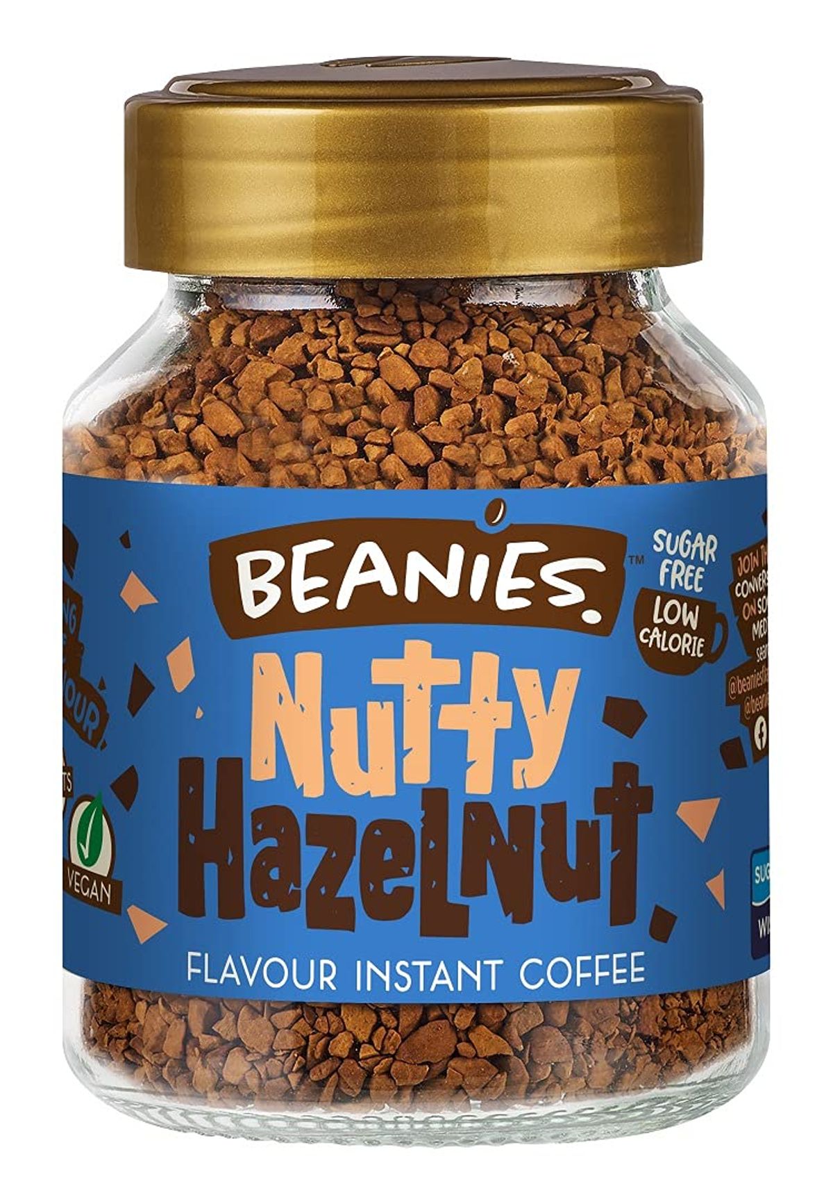 Beanies Nutty Hazelnut Instant Coffee Image