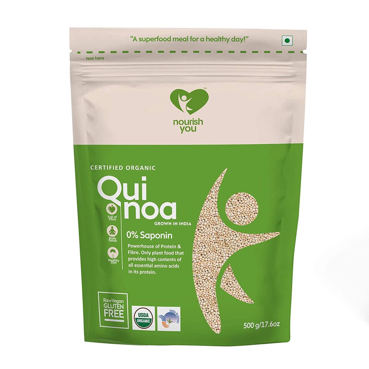 Nourish You Organic Indian White Quinoa Image