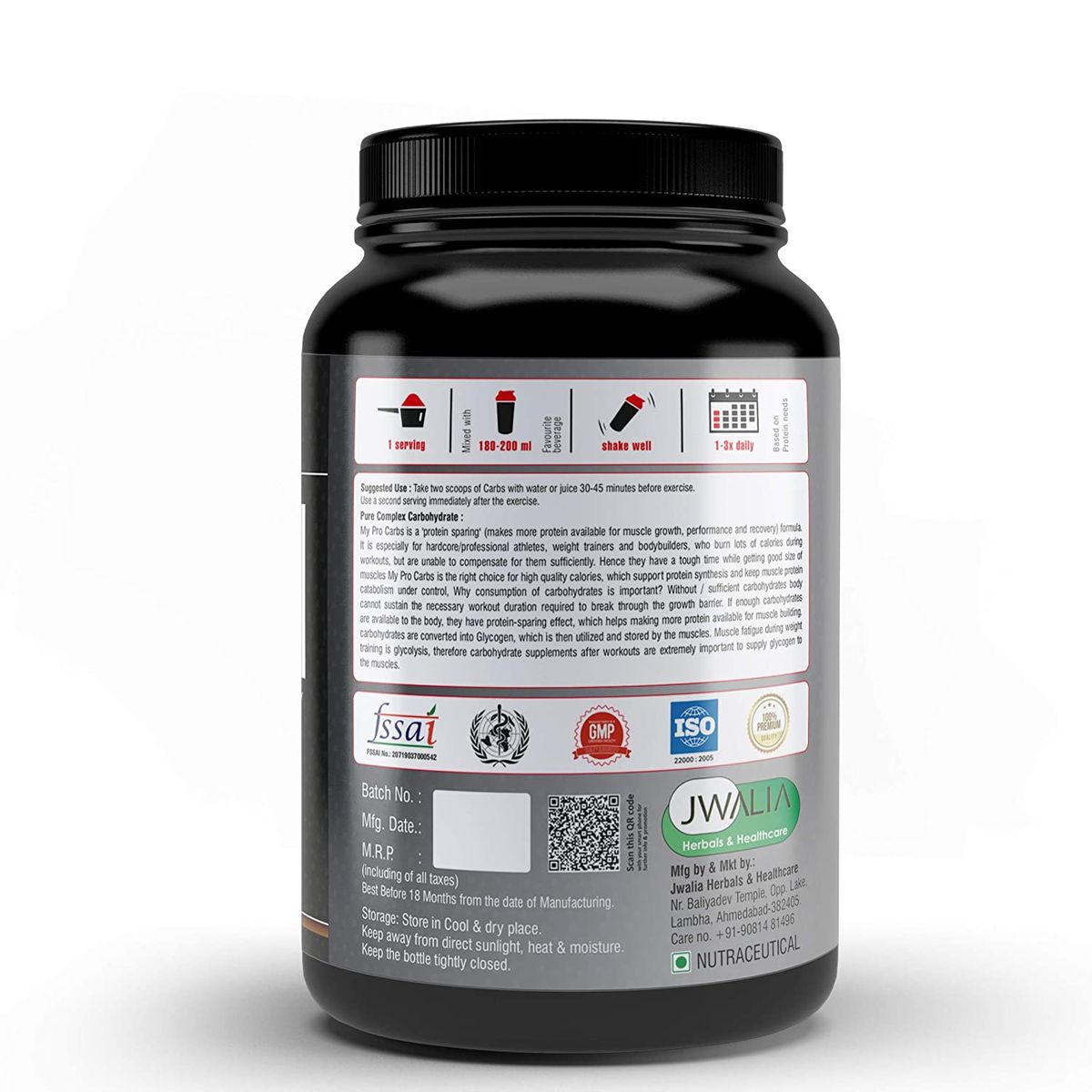 Mypro Sport Nutrition Carb Powder Supplement Image