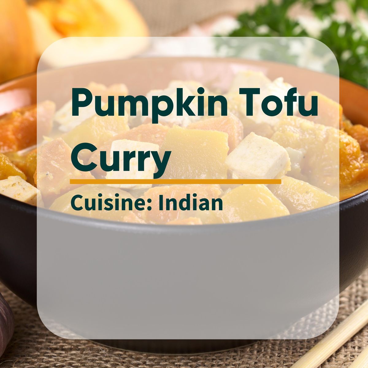 Pumpkin Tofu Curry Image