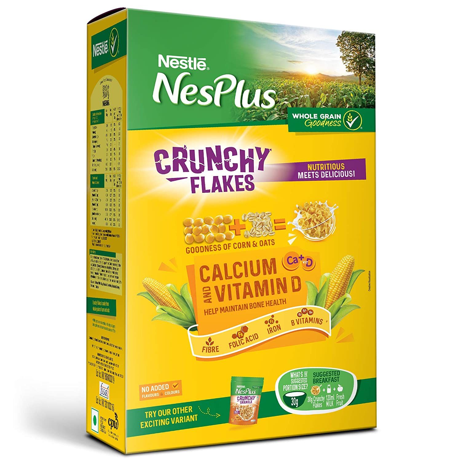 Nestle NesPlus Breakfast Cereal  Crunchy Flakes with Corn & Oats Image