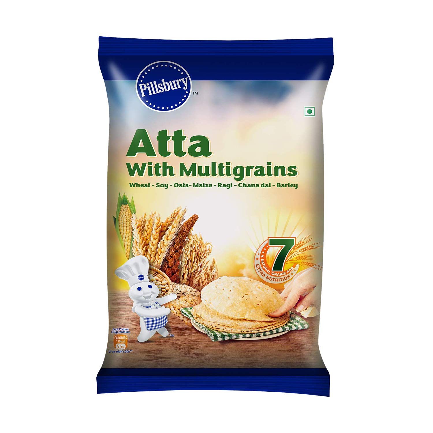 Pillsbury Atta With Multigrains Wheat Grain Image