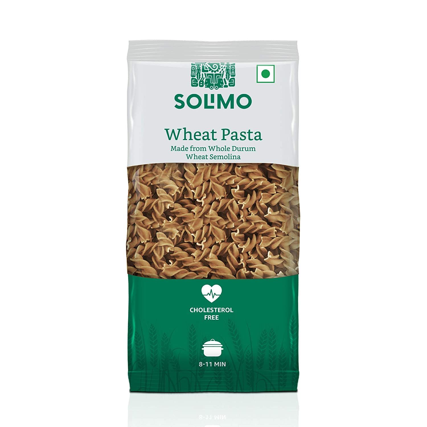 Amazon Solimo Whole Wheat Fusilli Pasta Image