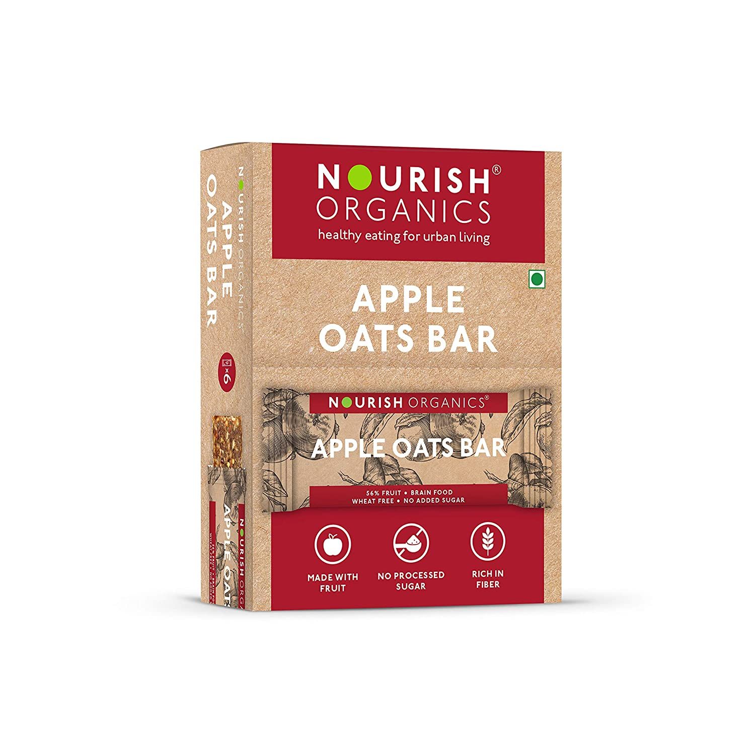 Nourish Organics Apple Oats Bar Image