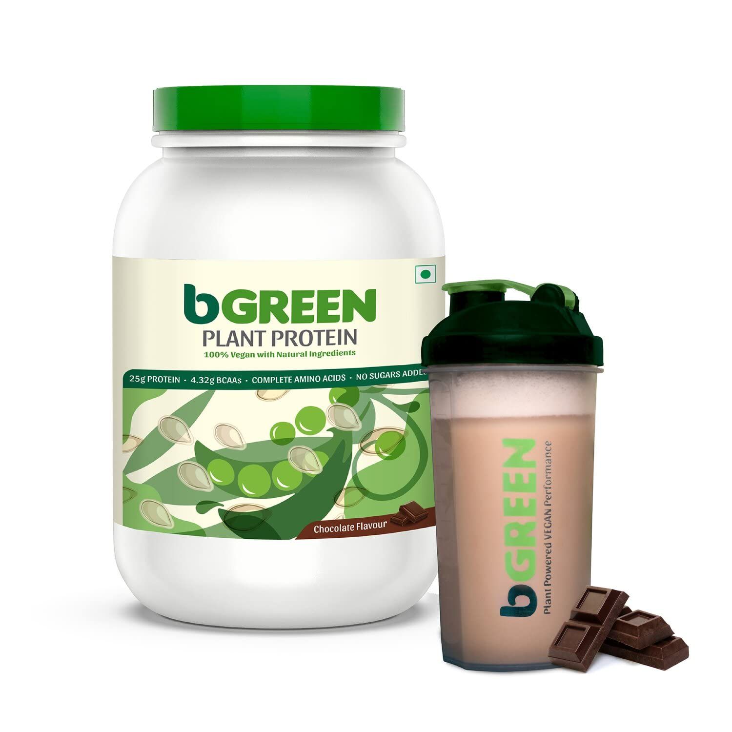 bGREEN by HealthKart Vegan Plant Protein Powder Image