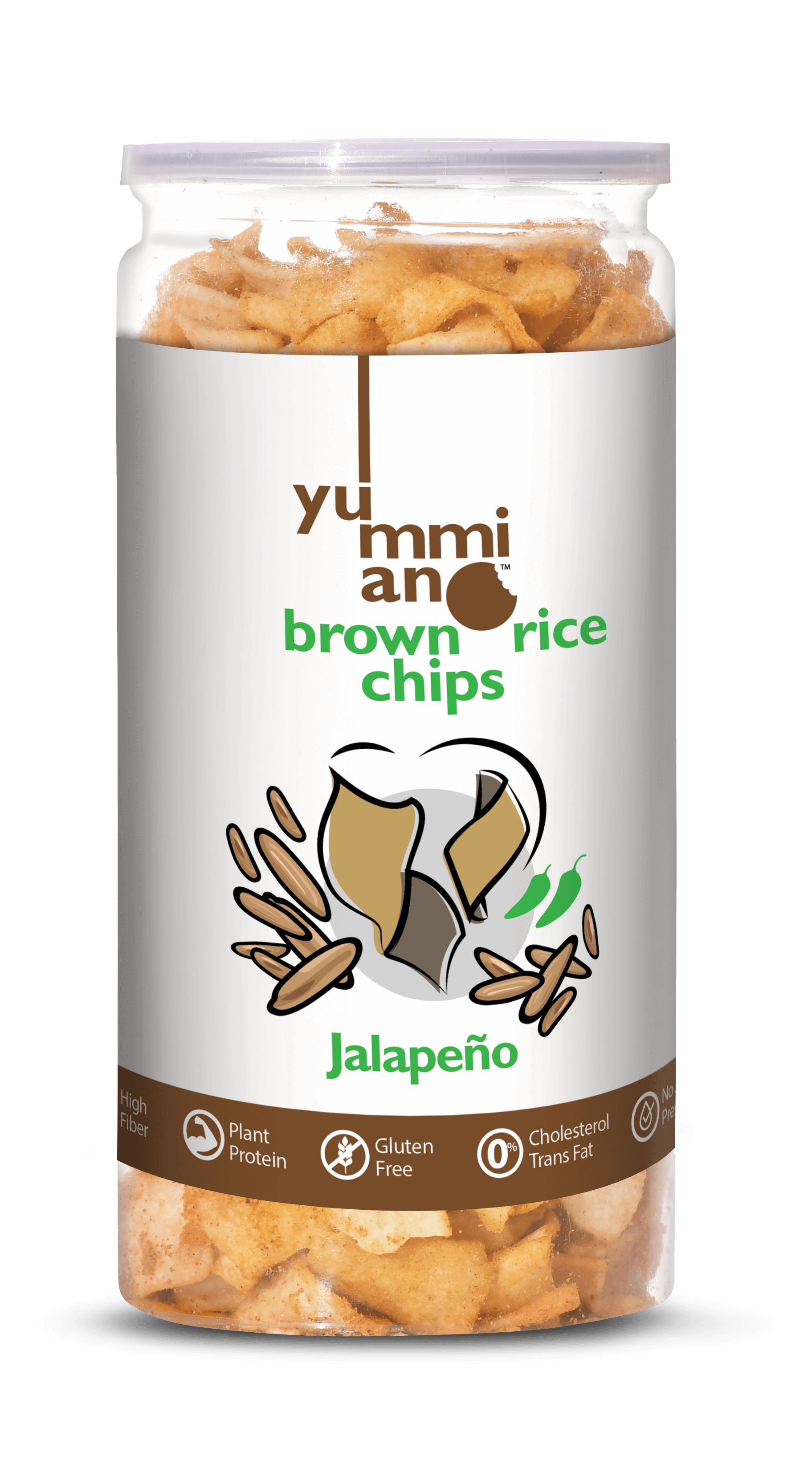 Yummiano Brown Rice Chips – Jalapeño Image