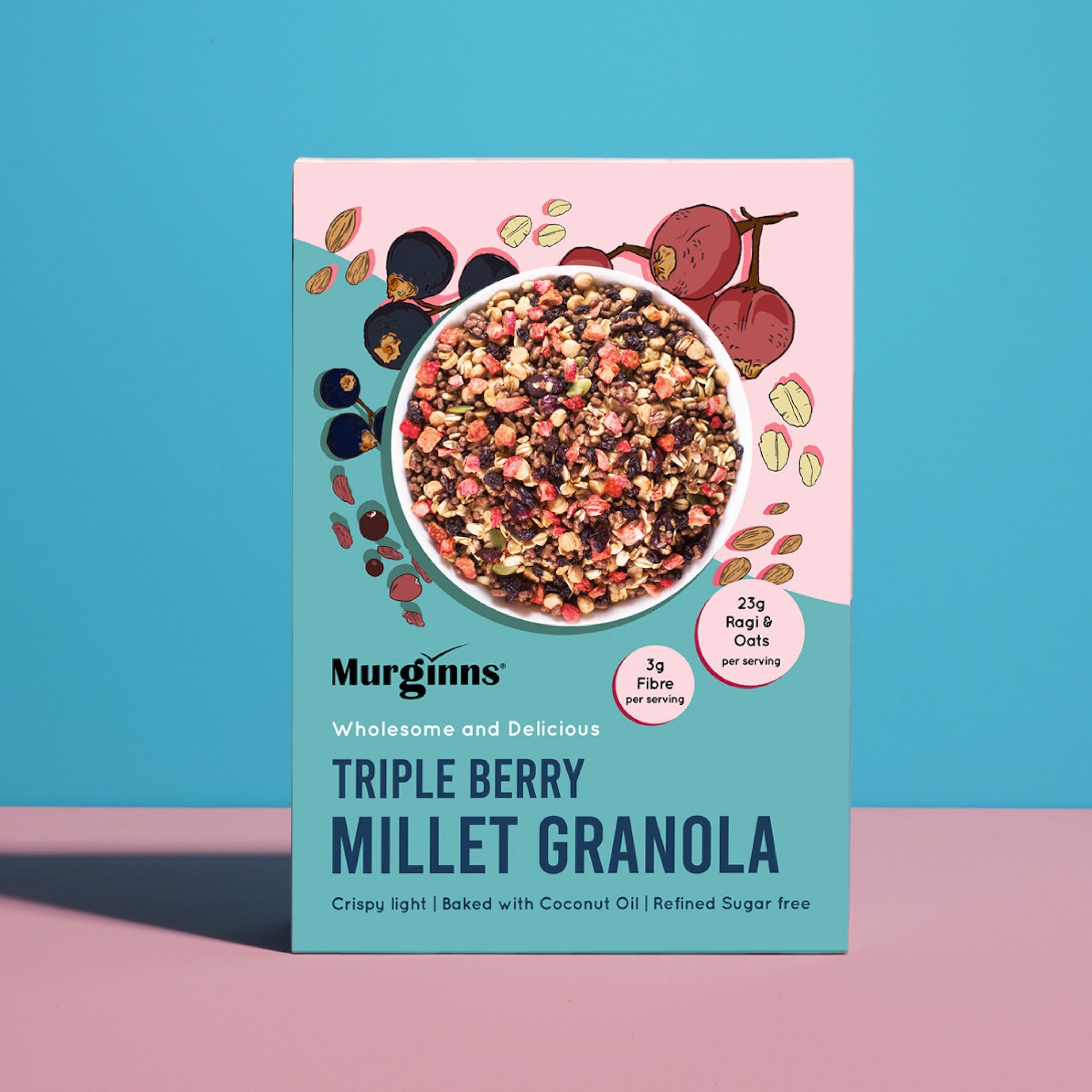 Murginns Triple Berry Millet Granola Image