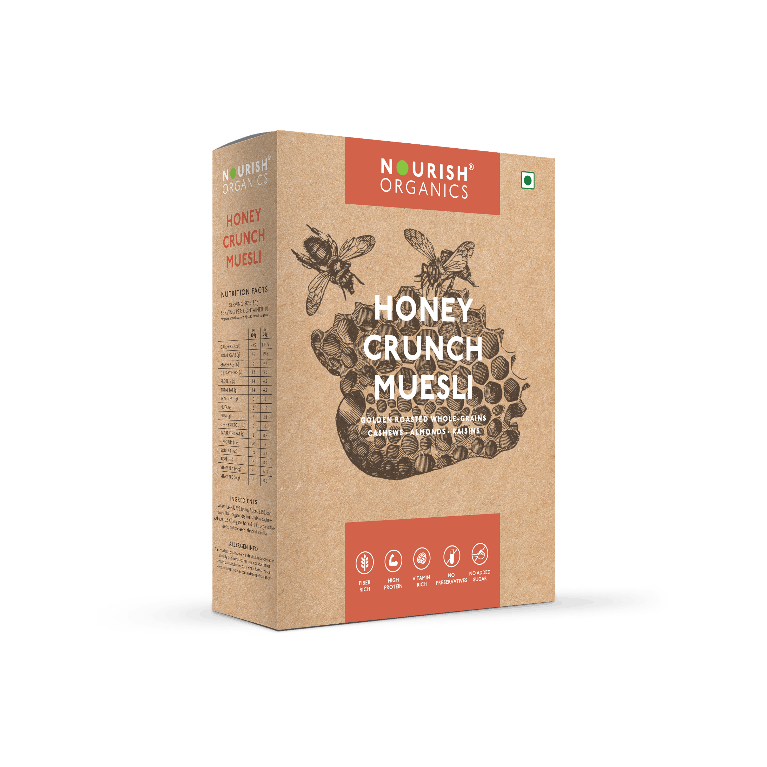 Nourish Organics Honey Crunch Muesli Image