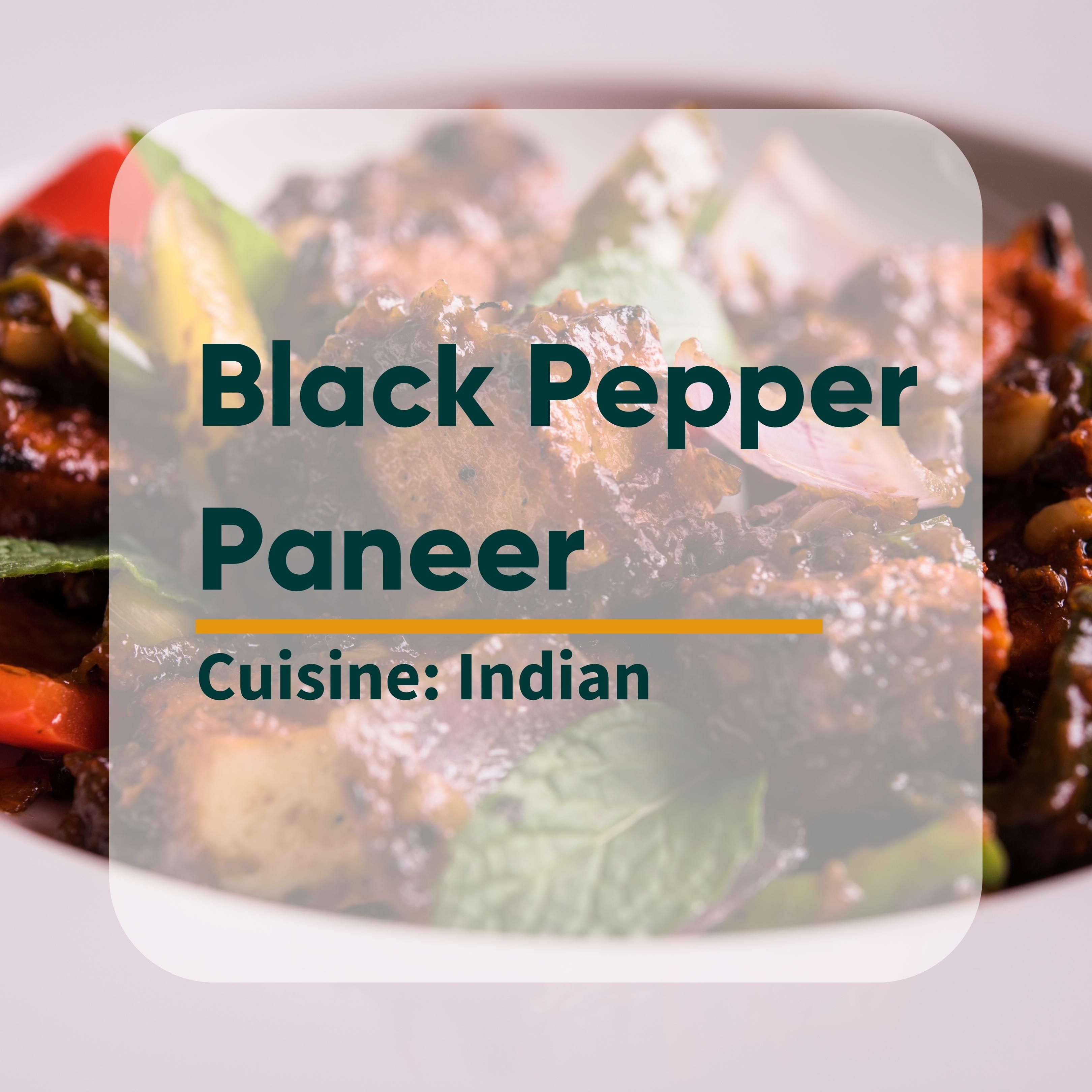 Black Pepper Paneer Image