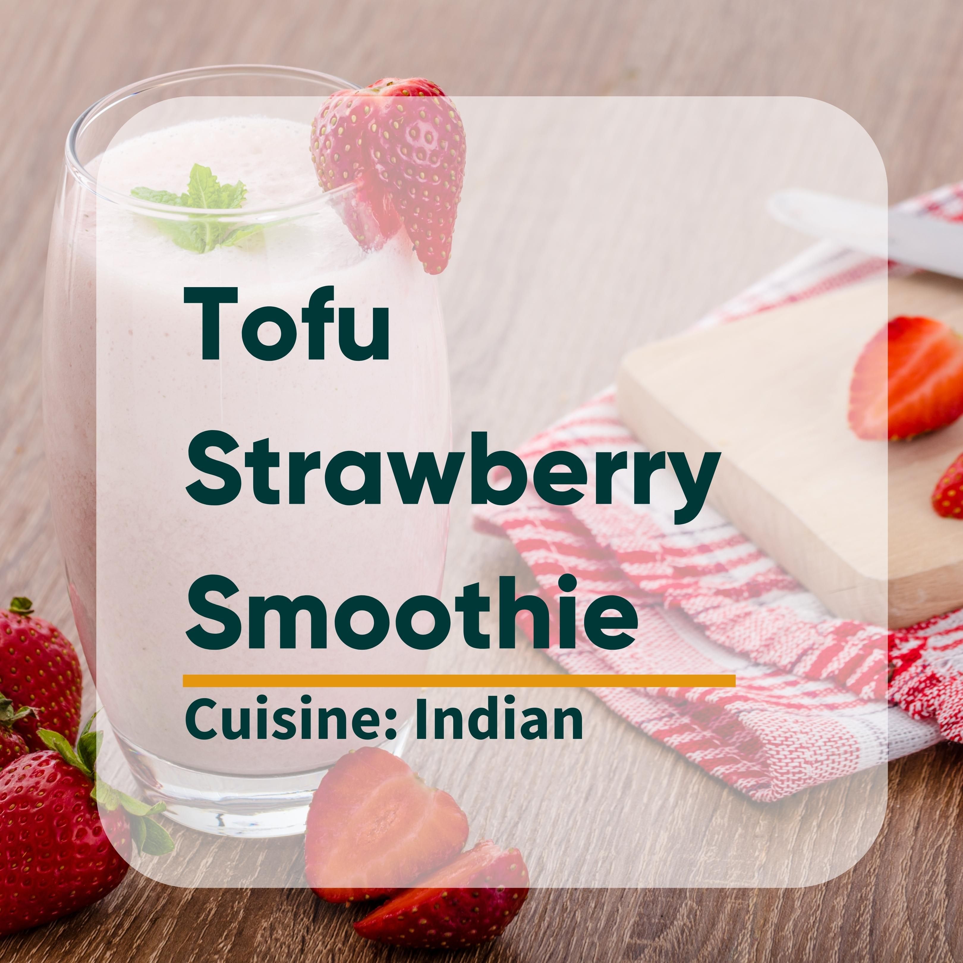 Tofu Strawberry Smoothie Image
