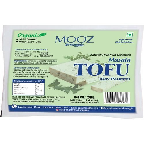 MOOZ Organic Masala Tofu Soy Paneer Image