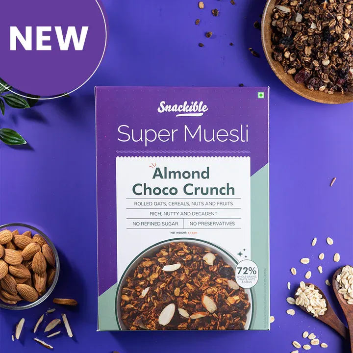 Snackible Almond choco crunch muesli  Image