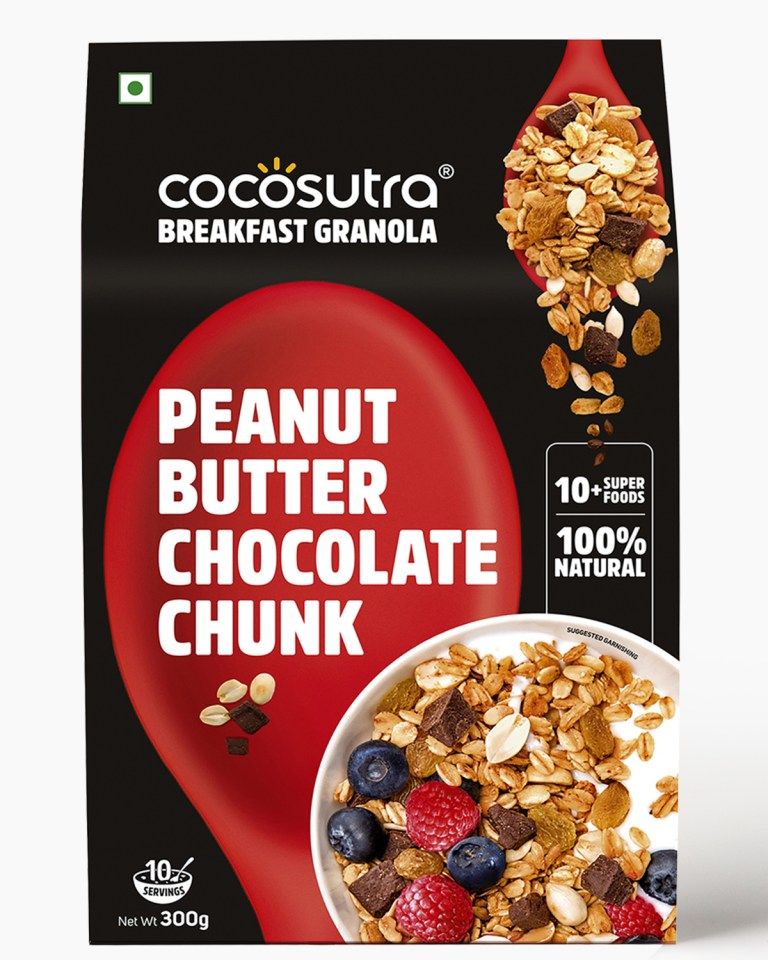Cocosutra Peanut Butter Chocolate Chunk Breakfast Granola Image