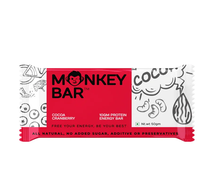 Monkey Bar Cocoa Cranberry Protein Bar Image