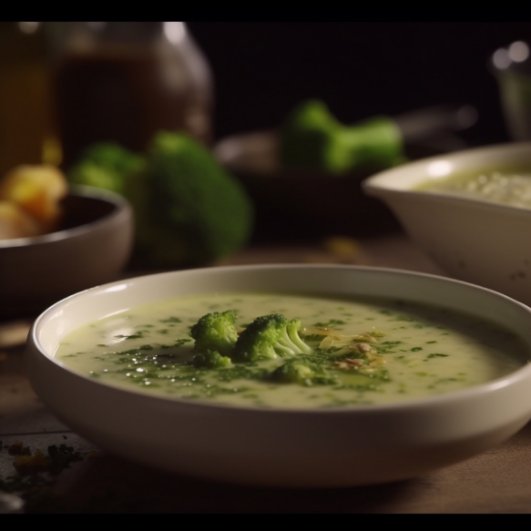 Creamy Broccoli and Onion Soup