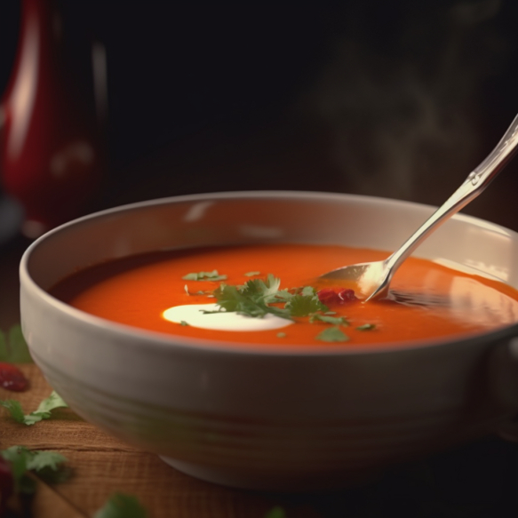 Creamy Roasted Red Pepper Soup By Ariso Recipes Indian Ariso 9762