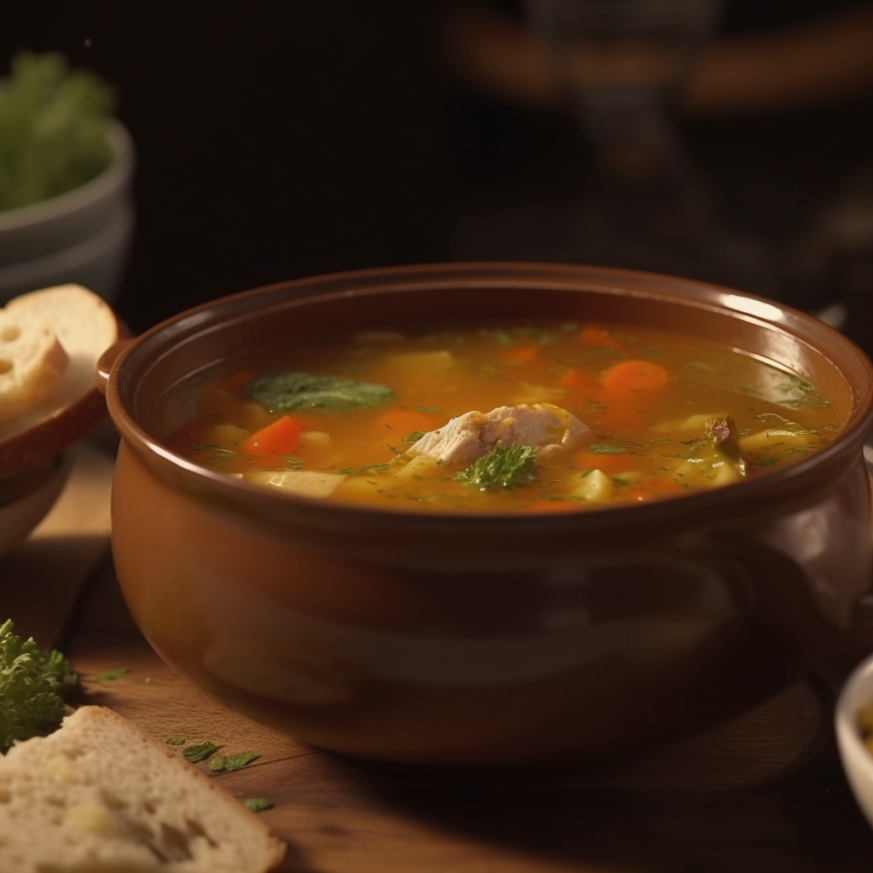Hearty Chicken And Vegetable Soup