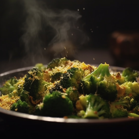 Spiced Broccoli Stir-Fry with Chickpea Flour