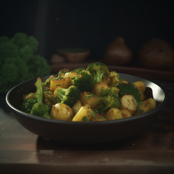 Spicy Broccoli And Potato Stir-Fry