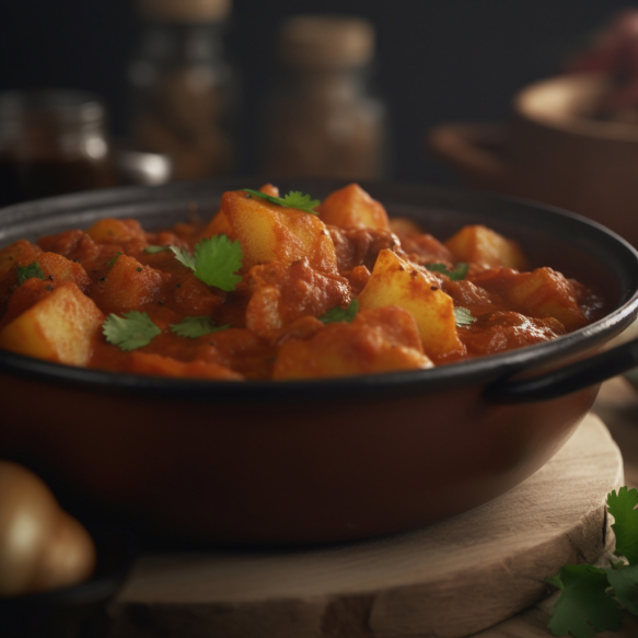 Spicy Potato Vindaloo Curry