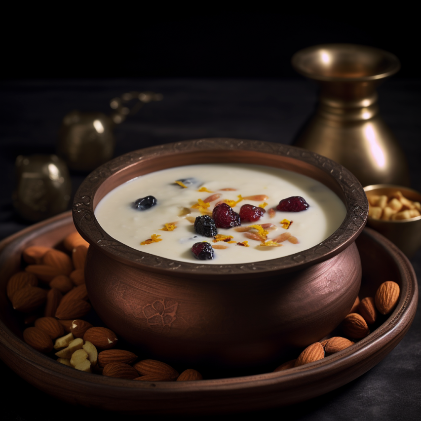 Egg White Kheer with Dry Fruits 