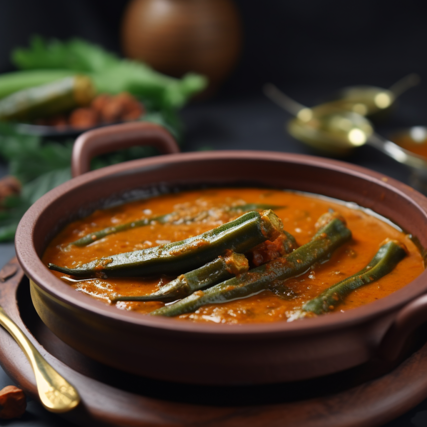Spiced Bhindi Masala Gravy