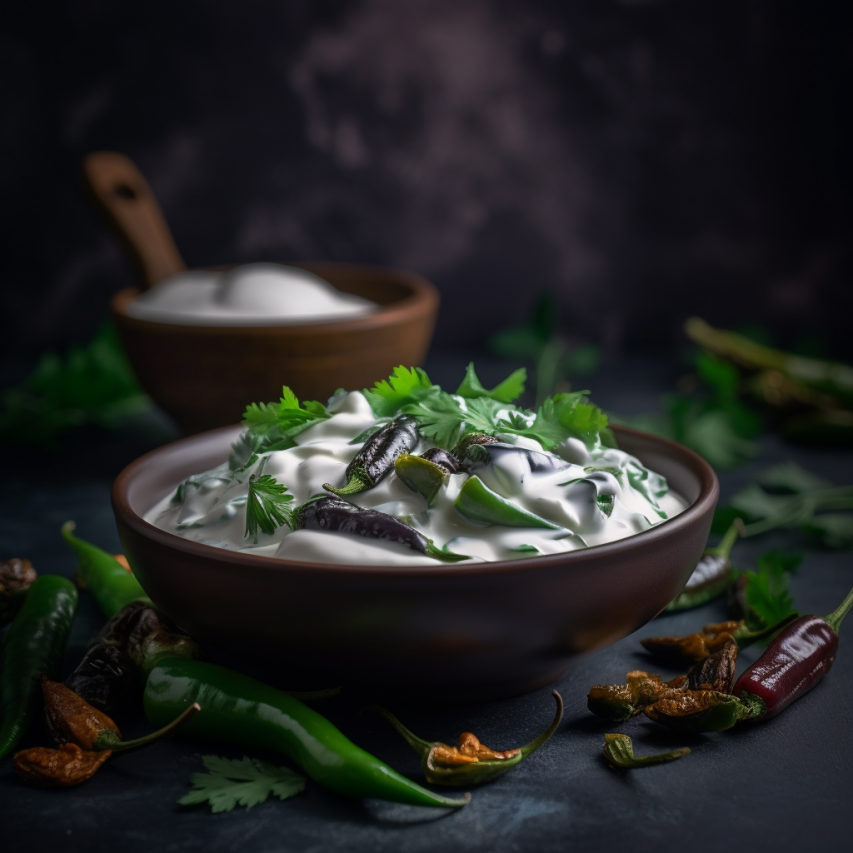 Spiced Bhindi Yogurt Salad 