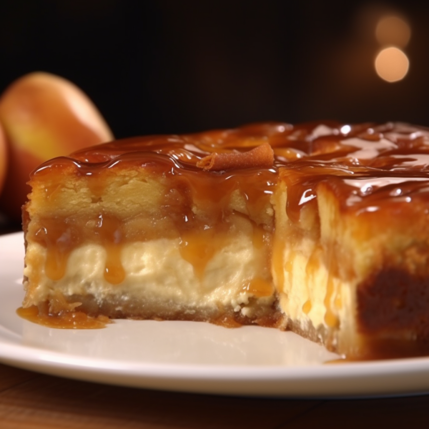 Caramelized Apple and Cream Cheese Cake