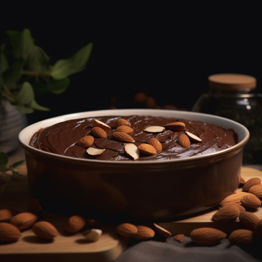 Vegan Chocolate Almond Pudding