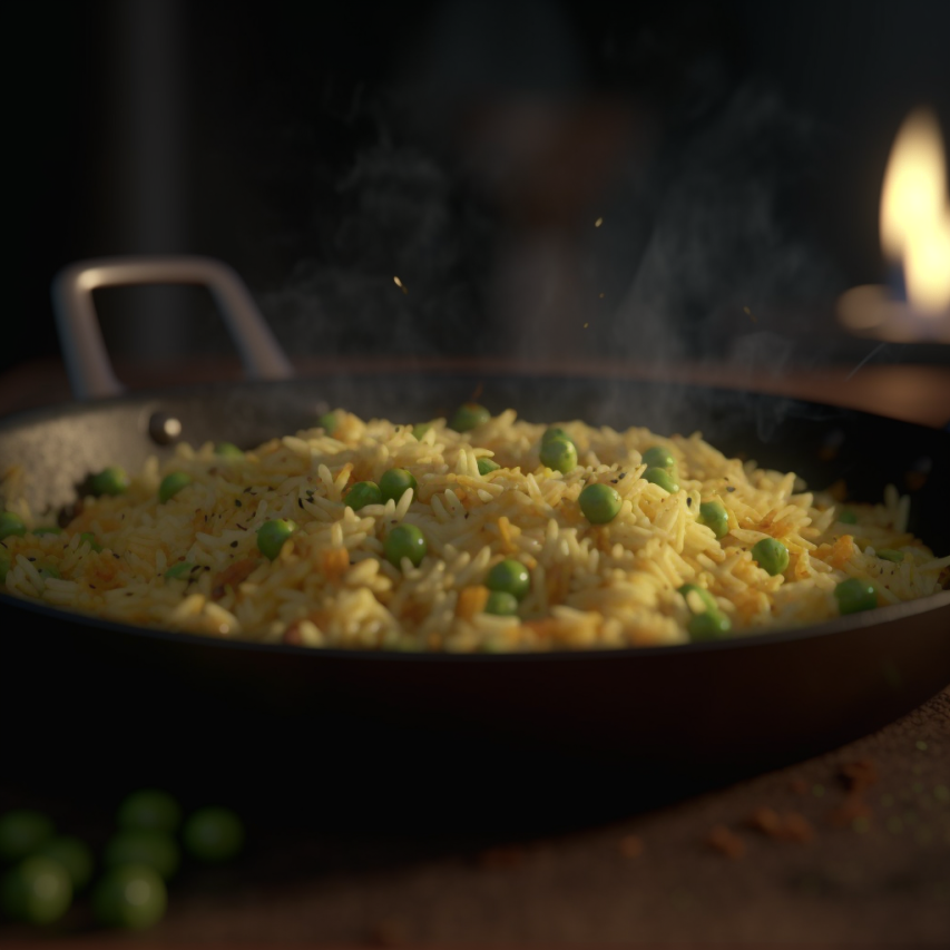 Peas and Rice Pilaf